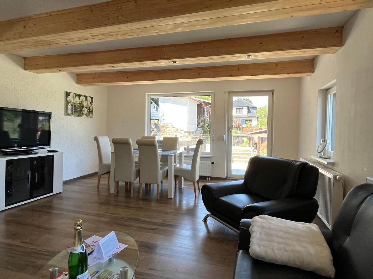 Saechsische-Schweiz-Ferienhaus-Wohnung-1-Mit-Elbblick-Sauna-Und-Kamin Konigstein an der Elbe Εξωτερικό φωτογραφία